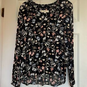 Long sleeve floral blouse